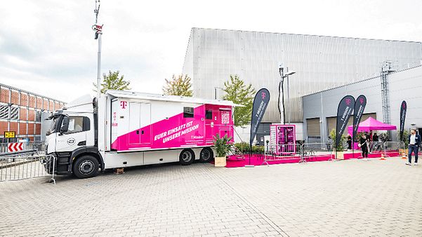 T Mission Truck im Messeeinsatz