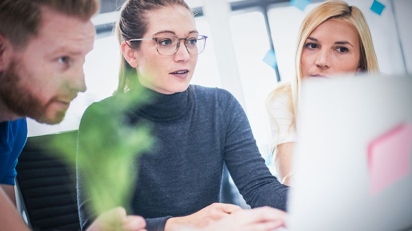 Business people working in modern offices