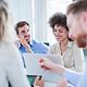 Small group of entrepreneurs meet