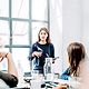 An employee presents Telekom's Cisco Meraki Managed Service offering.
