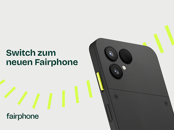 The latest Fairphone: durable, fair and powerful.