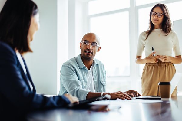 Business people discussing in a meeting