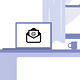 Monitor with email letter