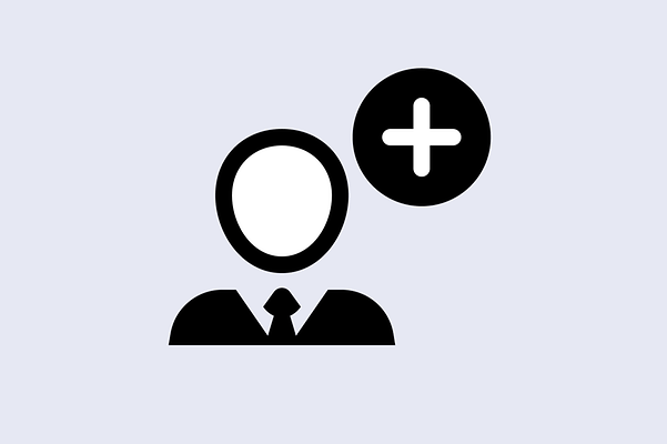 Users with a plus sign