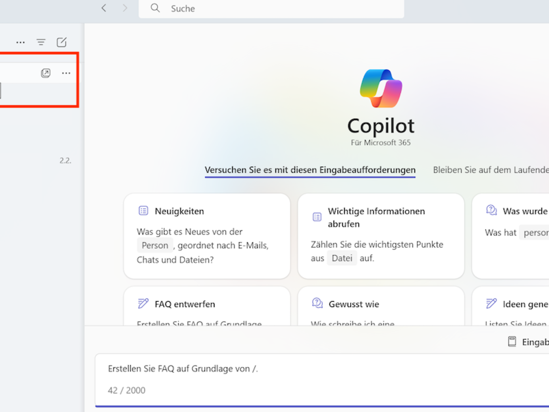 Open Copilot in Teams