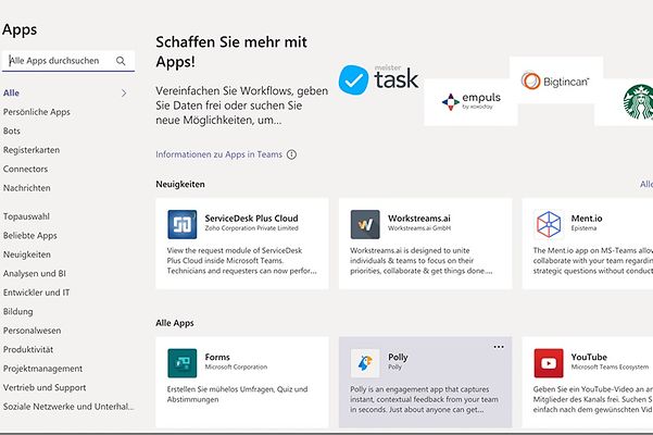 Teams other apps