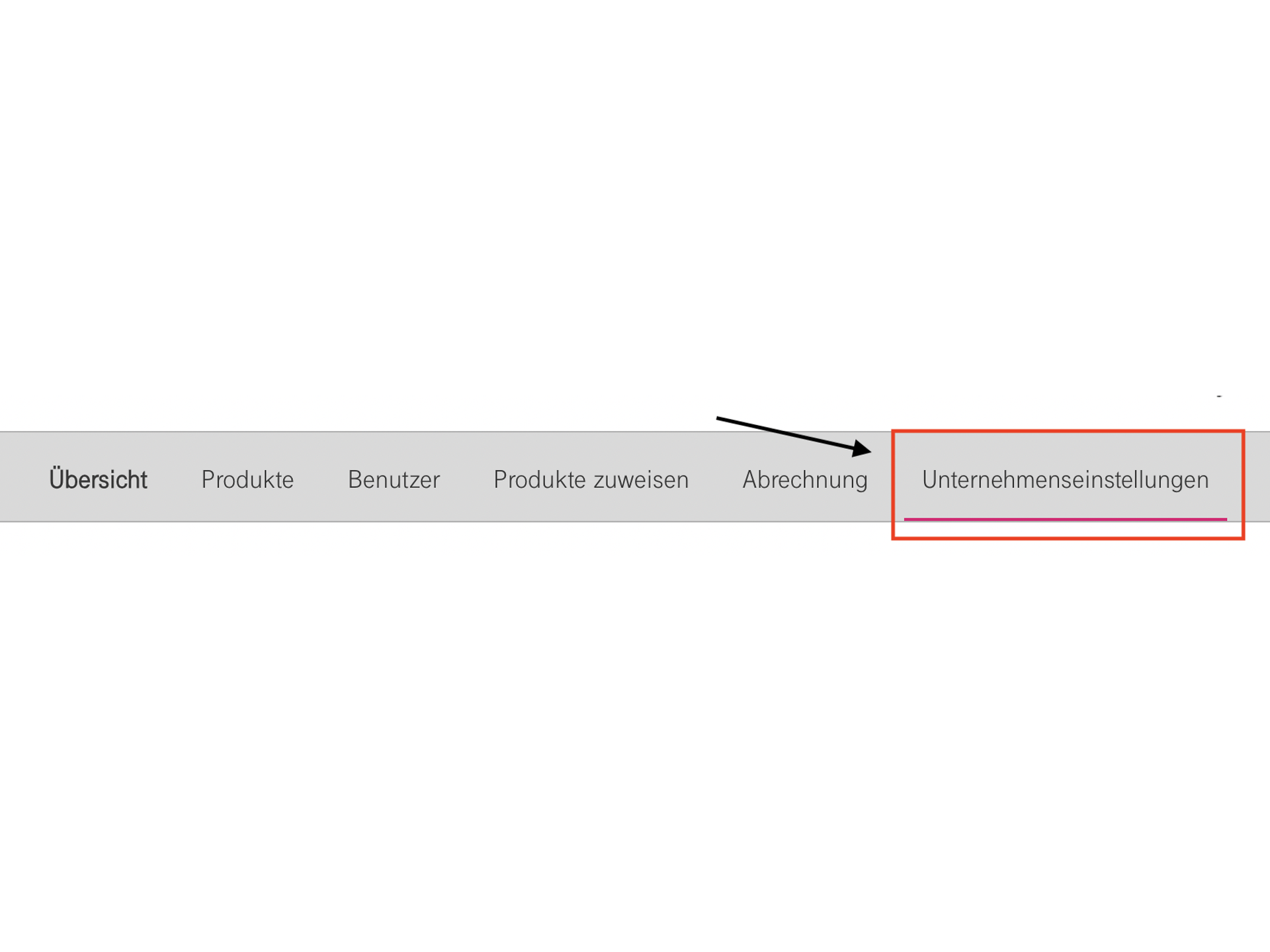 Telekom Cloud Marketplace settings