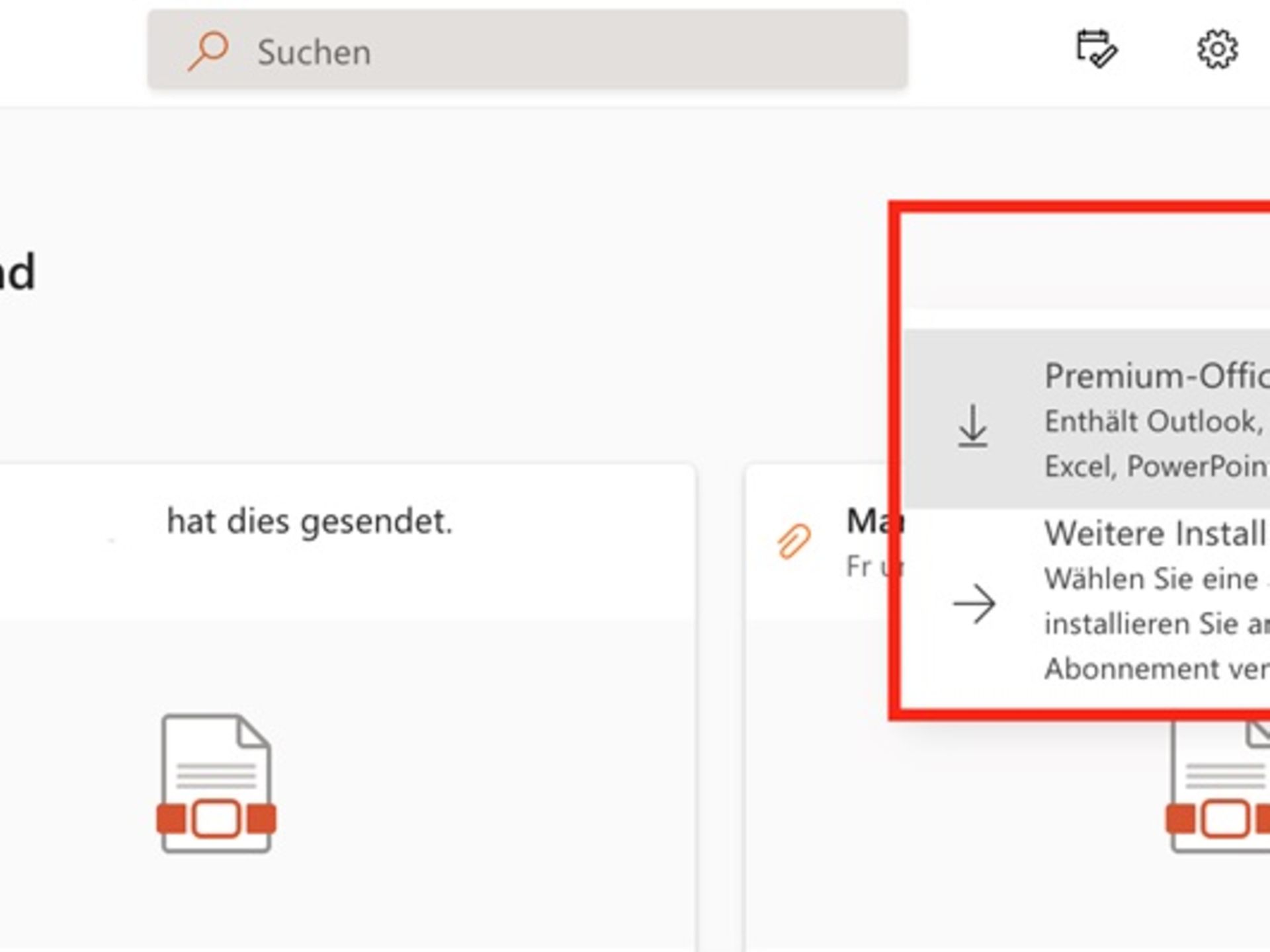 By clicking on "Install Office", you can download and install the Office applications you require.