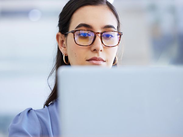 A woman finds out about mobile business monitoring.