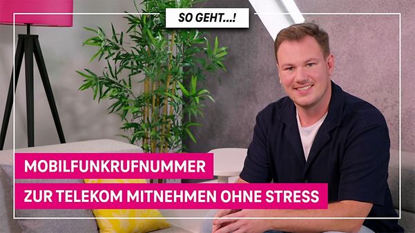 Transfer your mobile phone number to Telekom