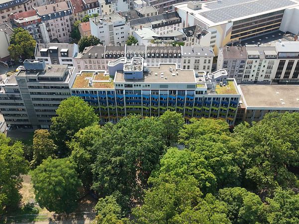 Aerial view of the Frankfurt plant ring