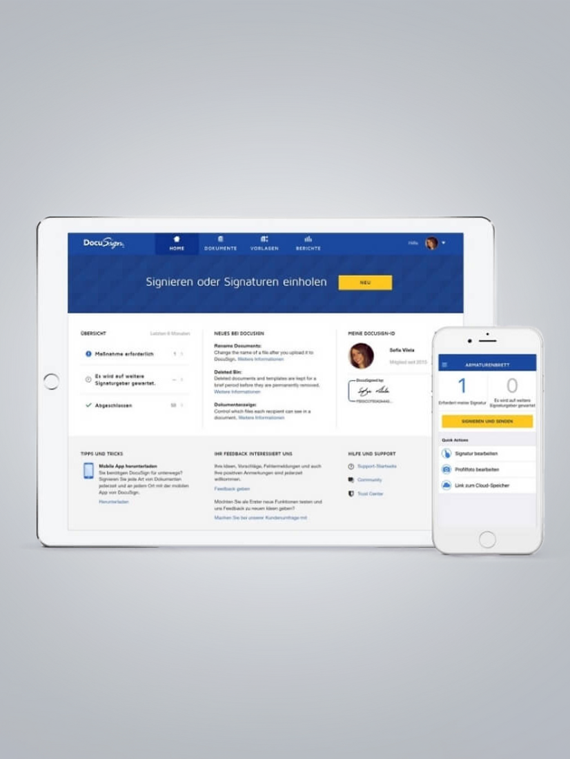 Screenshot DocuSign