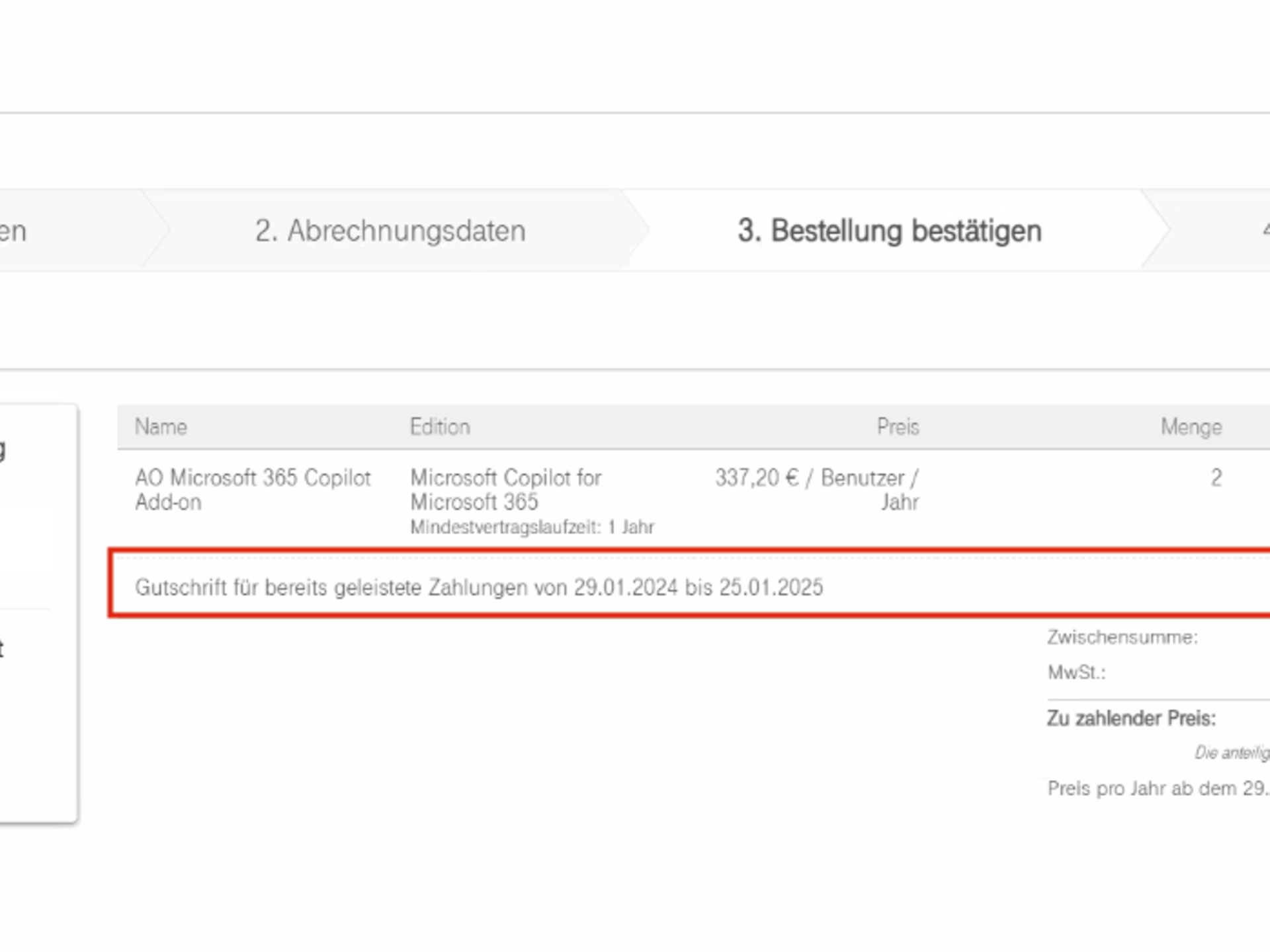 Ansicht Abschluss