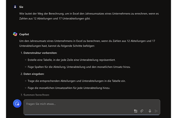Lassen Sie sich von Microsoft Copilot bei Funktionen und Rechenwegen helfen