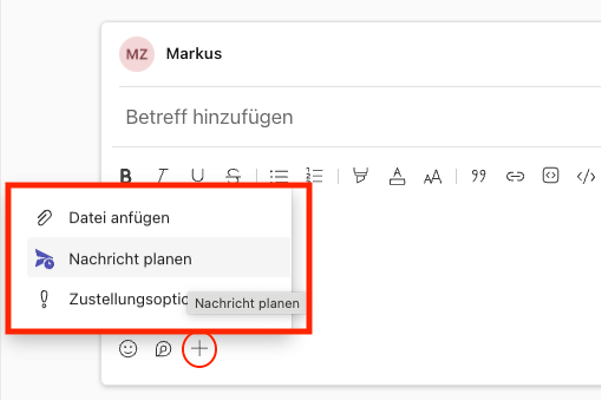 Legen Sie fest, wann eine Benachrichtigung in einem Kanal erscheinen soll