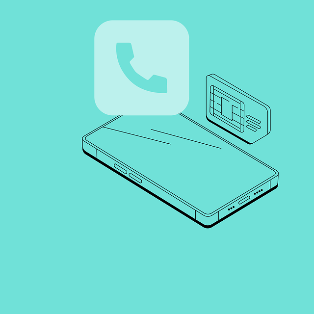 Smartphone mit SIM-Karte, das die Auswahl von Mobilfunktarifen und Optionen zeigt.