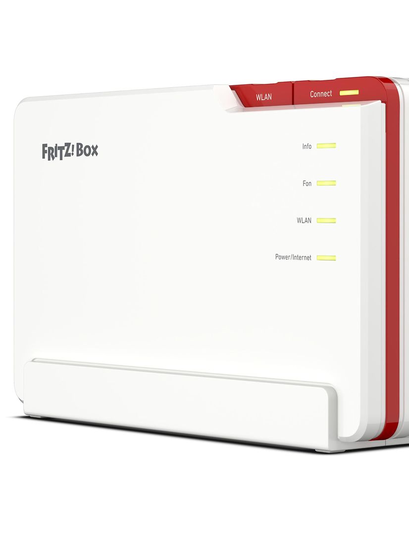Premium Router FRITZ!Box 5690 Pro vor weißem Hintergrund