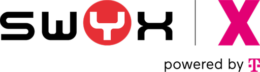 Swyx X logo powered by Telekom