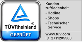 TÜV Rheinland certified